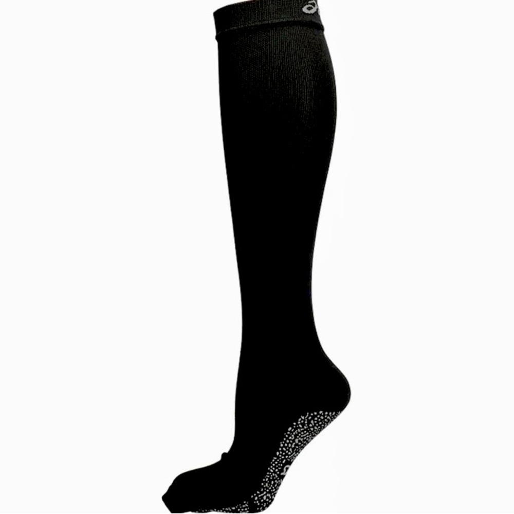 ASICS Mens Studio No-Slip Compression Knee High Socks - Black - L